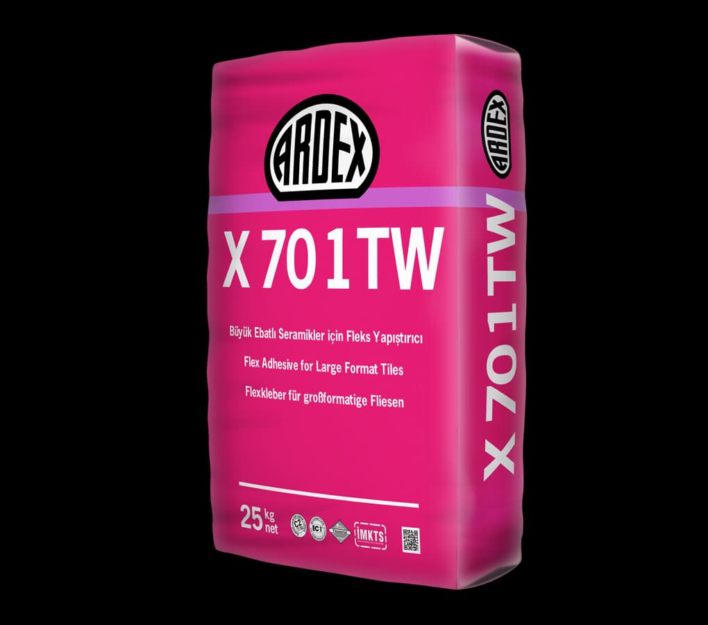 ARDEX X 701 TW Büyük Ebatlı Seramikler için Fleks Yapıştırıcı, Beyaz